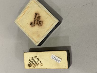 Quimper Odetta
Deux boîtes couvertes l’une...