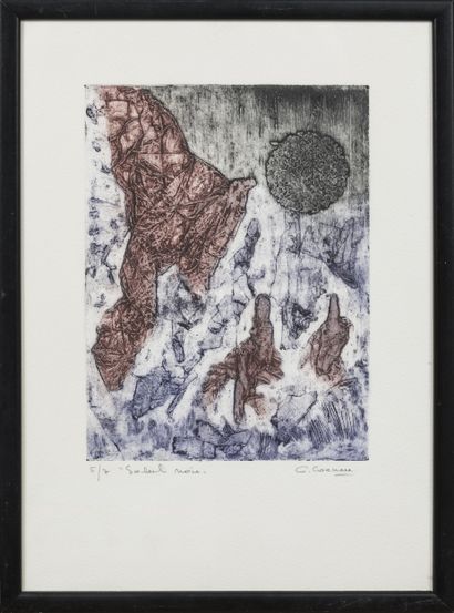 Lot de 4 estampes :
- KAREL Demel, 1991,...