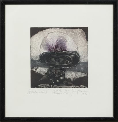 Lot de 4 estampes :
- KAREL Demel, 1991,...