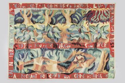 J.F. CHAUVIN (XXe SIECLE) PEINTRE-CARTONNIER...