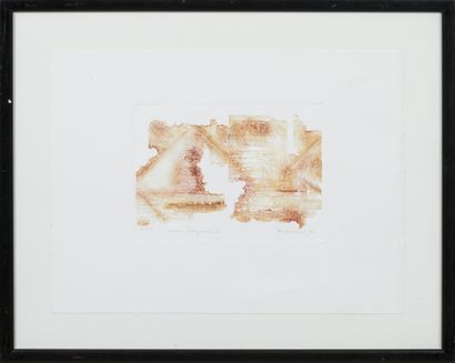 Lot de 4 estampes :
- NAVARRO MF, Série Fragments,...