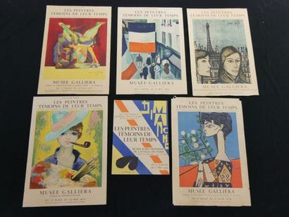 Lot de 6 affiches d'expositions 