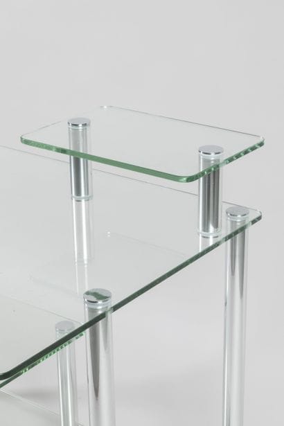 TRAVAIL MODERNE
Table desserte sur roulette,...