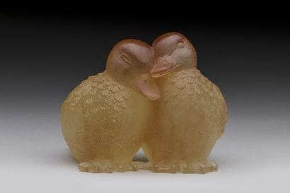 DAUM FRANCE
« Deux poussins »
Statuette....