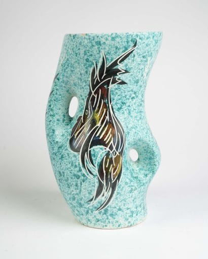 Yvan BORTY à Vallauris,
Vase en céramique...