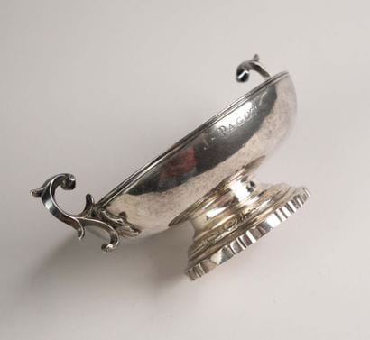 A silver goblet on a pedestal, 18th century
313.66...