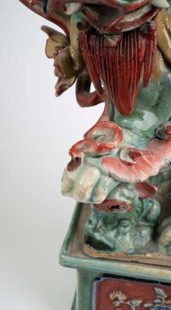 VIETNAM, early 20th century 
Polychrome ceramic...