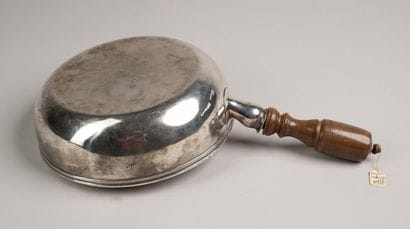 Silver utensil with a plain body and a laminated...