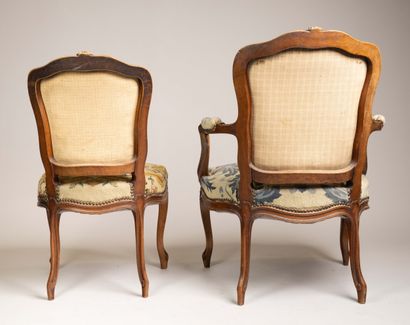 Fauteuil cabriolet et une chaise cabriolet...