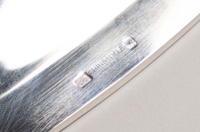 CHRISTOFLE - Rectangular platter in plain...