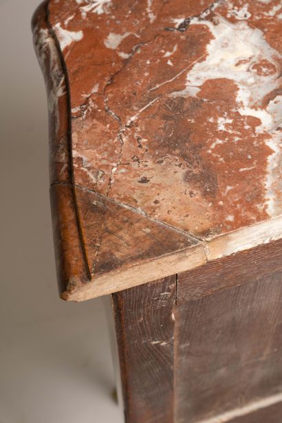 Curved “entre-deux” chest of drawers made...
