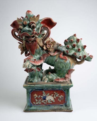 VIETNAM, early 20th century 
Polychrome ceramic...