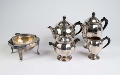 Luc LANEL for Christofle 
Tea set including...