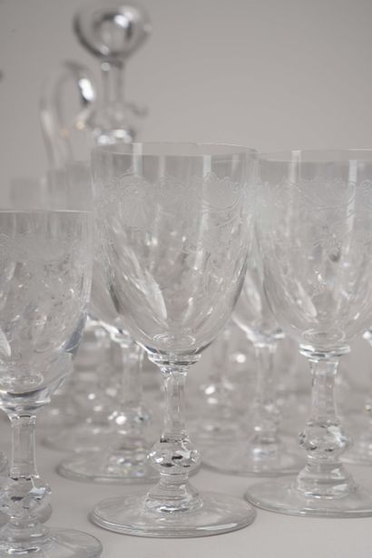 Service de verres en cristal de St Louis...