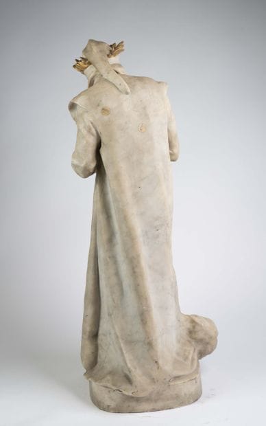 Jean-Paul AUBE (1837-1916) 
Dante
Marbre...