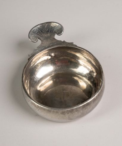 Silver cider cup or tastevin, 18th century
149...