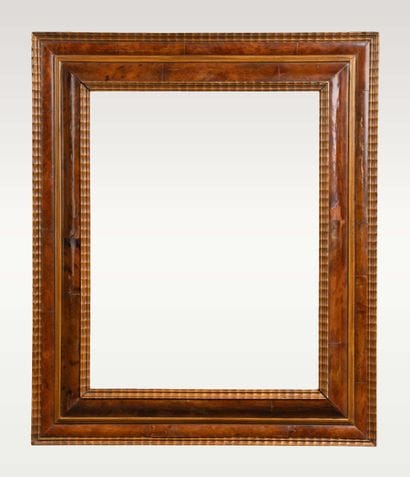Pair of wooden frames with tortoiseshell-effect...
