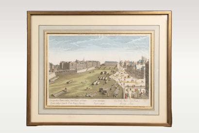 Set of 2 engravings: Middelburg and the Pont...