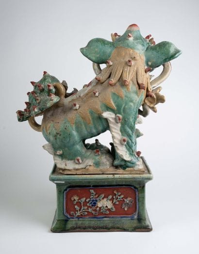 VIETNAM, early 20th century 
Polychrome ceramic...