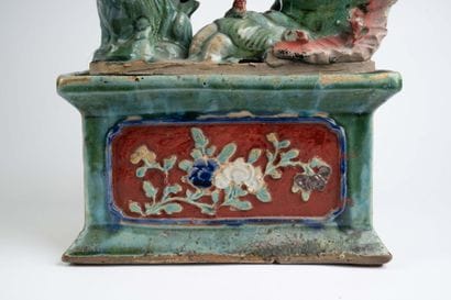 VIETNAM, early 20th century 
Polychrome ceramic...