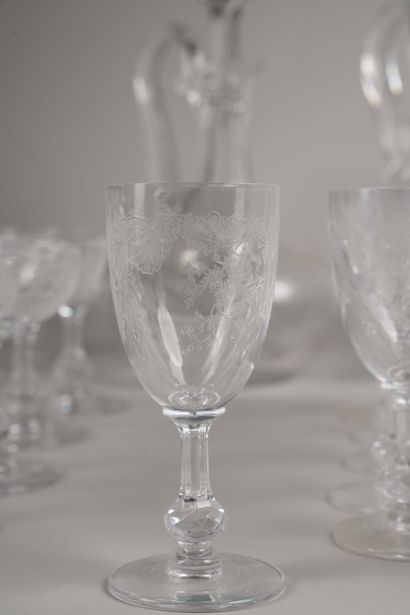 Service de verres en cristal de St Louis...