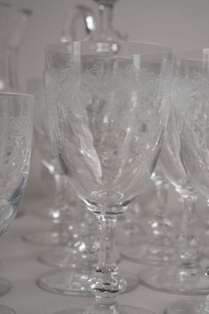 Service de verres en cristal de St Louis...