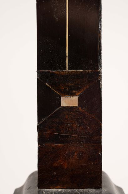 Table crucifix made of molded and blackened...