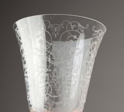 BACCARAT 
Crystal serving set, 