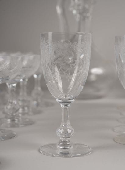 Service de verres en cristal de St Louis...