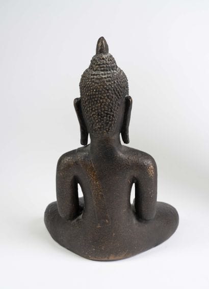 Set consisting of a porcelain vase with Asian-style...