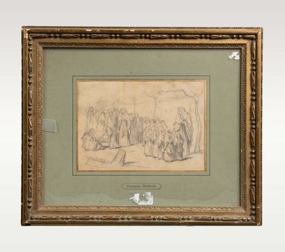 BONVIN François
Enfants et religieuses,
Dessin...