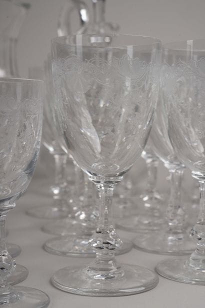 Service de verres en cristal de St Louis...