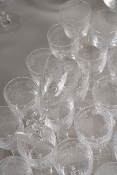 Service de verres en cristal de St Louis...