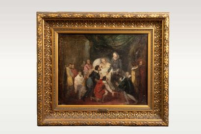 19th-century school,
The Death of Henry IV,
Oil...