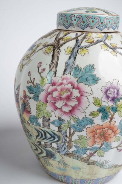 CHINA, 20th century 
Two lidded porcelain...