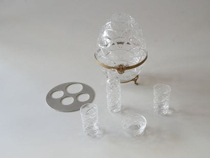 Cut Crystal Caviar Set