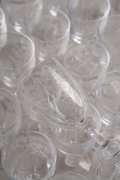 Service de verres en cristal de St Louis...