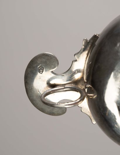 Silver cider cup or tastevin, 18th century
149...