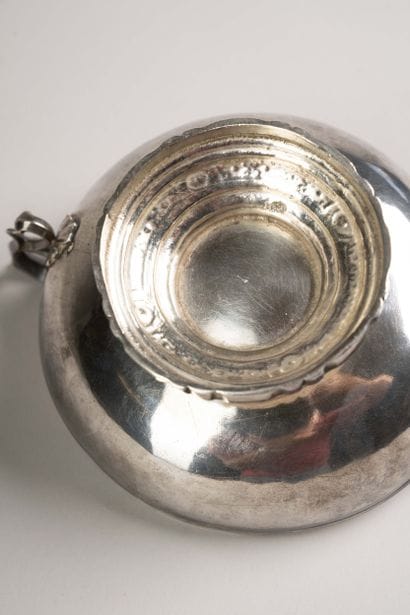 A silver goblet on a pedestal, 18th century
313.66...