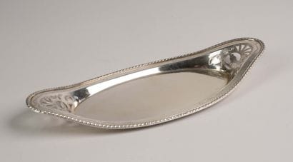 Shuttle, likely made of silver, with openwork...