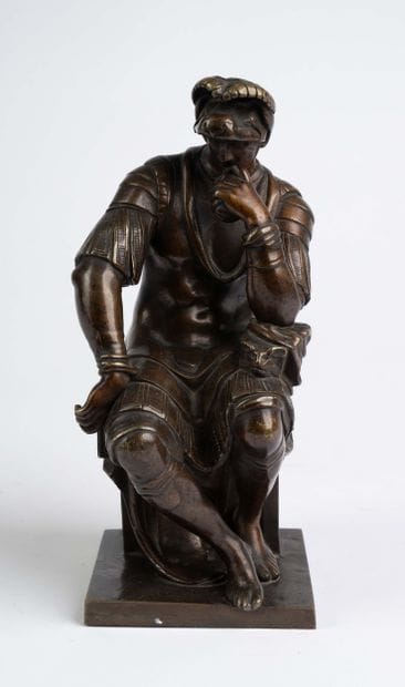 After Michelangelo,
Laurent de Medicis,
Bronze...