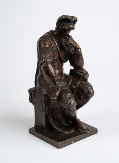After Michelangelo,
Laurent de Medicis,
Bronze...