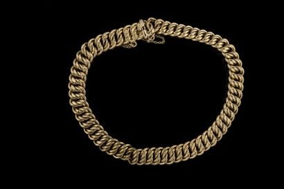 American link bracelet in yellow gold (750...