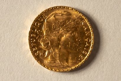 1 20-franc gold coin, Third Republic, 19...