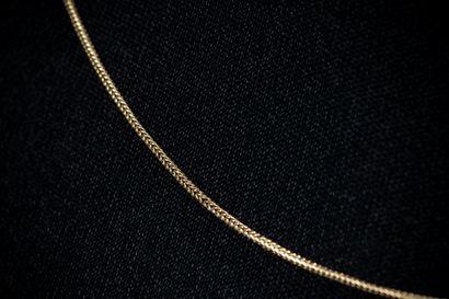 Chaîne maille colonne en or jaune (750 millièmes)....