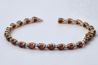 Rough-textured river-style bracelet featuring...