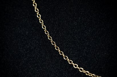 Chaîne maille forçat en or jaune (750 millièmes)....