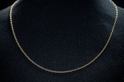 Chaîne maille forçat en or jaune (750 millièmes)....