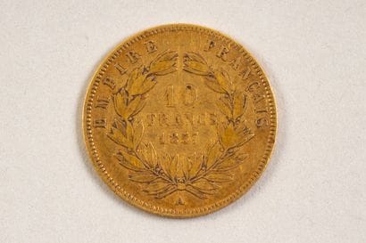 1 Napoleon III 10-franc gold coin