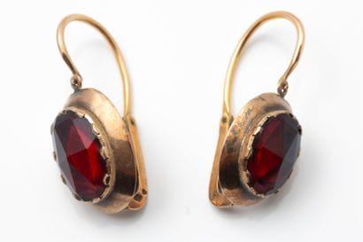A large pair of antique earrings known as...